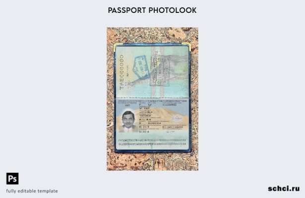 цифровая загрузка паспорта Танзании, новый шаблон фотоизображения подарка
